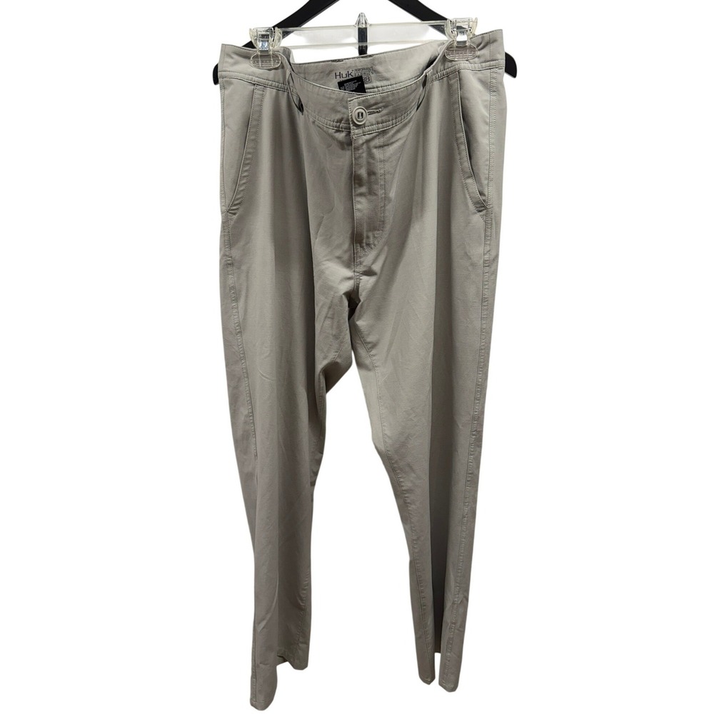 HUK Men's Waypoint Quick-Drying Performance Fishing Pant in Oyster Sz 38‎